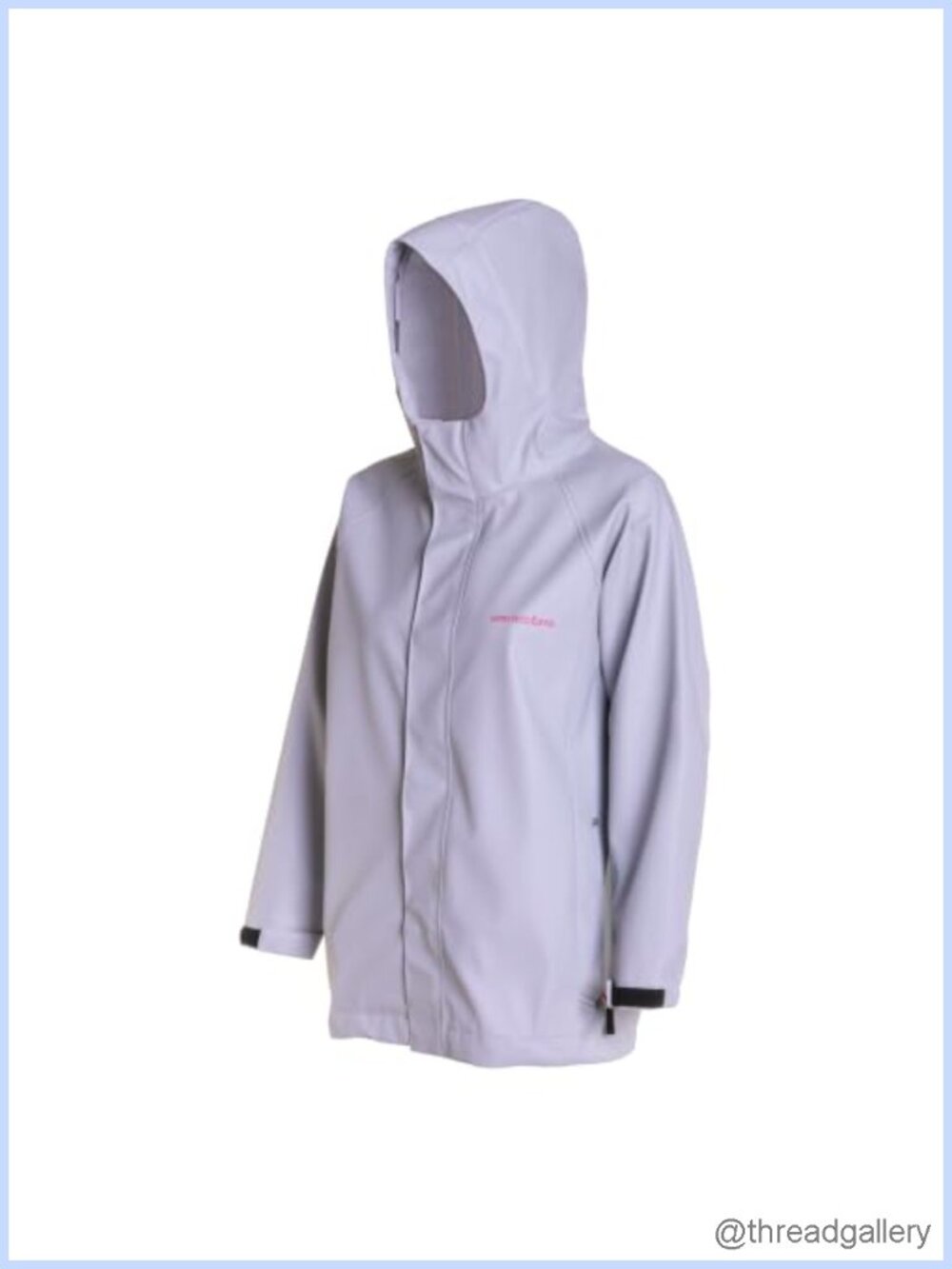Waterproof Hooded Rain Jacket Athletic Cut Underarm Gussets